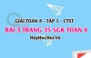 Giải bài 3 trang 35 Toán 8 Tập 1 SGK Chân trời sáng tạo